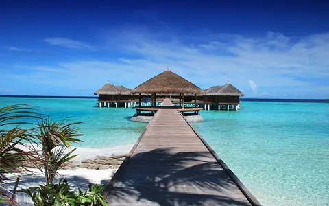 Maldives water villas