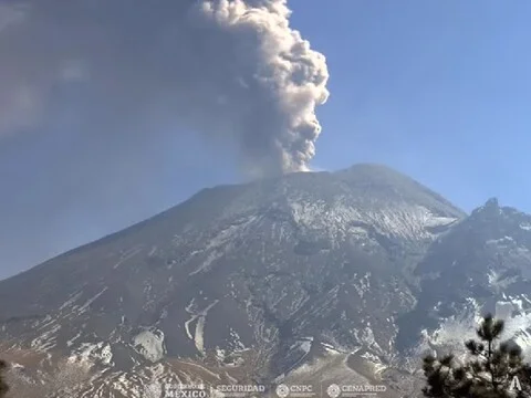 Popocatépetl Volcano Live Cam, Mexico