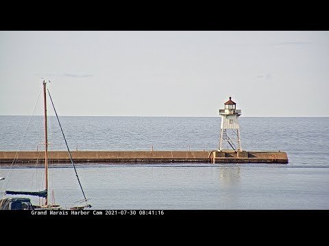 Grand Marais Harbor webcam, Minnesota