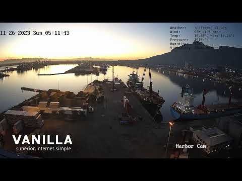Cape Town Harbour webcam, South Africa