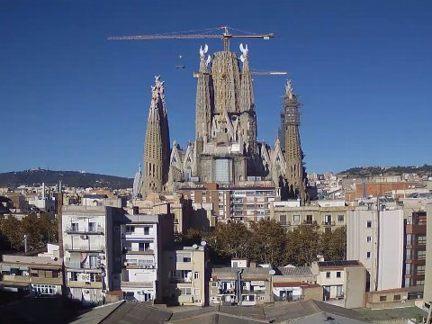 Sagrada Familia webcam, Barcelona, Spain