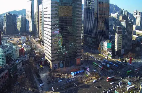 Gwanghwamun Boulevard webcam, Seoul, South Korea