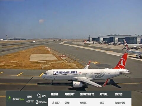 Istanbul Airport Webcam, Turkey