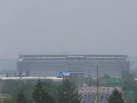 MetLife Stadium in East Rutherford New Jersey viewed on the live stadium webcam